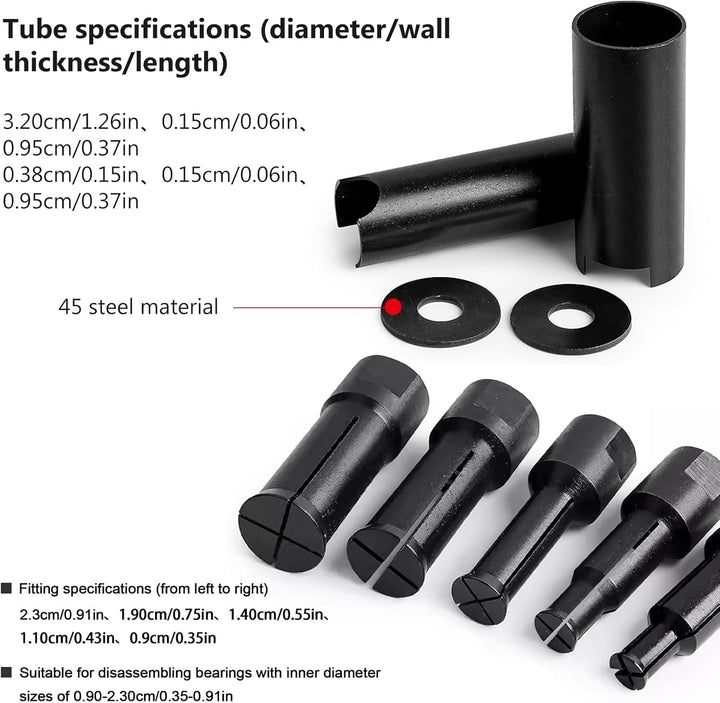 Innenlager Abzieher, Motorrad Innenlager-Auszieher, 9-23 mm Radlager Abzieher Motorrad mit 5 Grössen