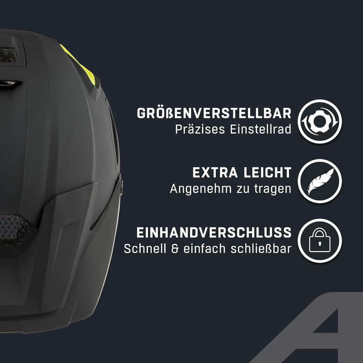 ALPINA COMOX - Widerstandsfähiger, Stossabsorbierender & Anpassbarer Enduro Fahrradhelm Mit kurzem S