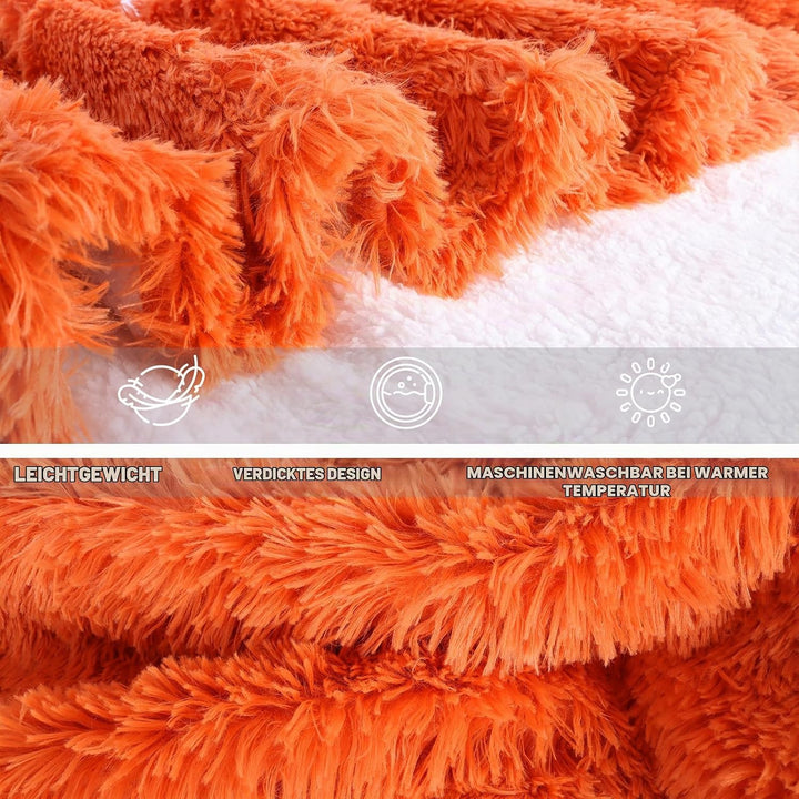 Kuscheldecke mit Ärmeln, Highland Cow Tragbare Decke Flauschig Kuscheldecke Geschenk für Frauen Brau