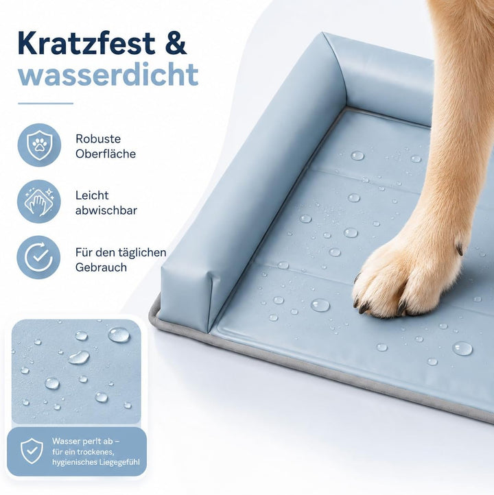 Sunshine smile Kühlmatte Hunde Ergonomisch mit Rand (7cm),Kühlmatte für Hunde,Katzen,53x70 cm Hundeb