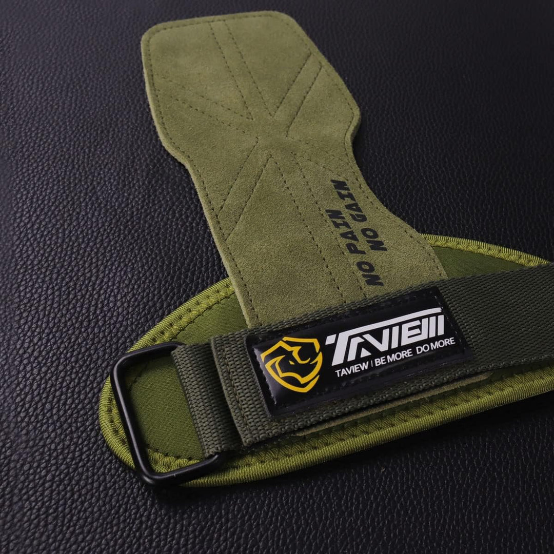 TAVIEW Premium Gewichtheben Handgelenkhaken Riemen für maximale Griffunterstützung für Deadlift Hand