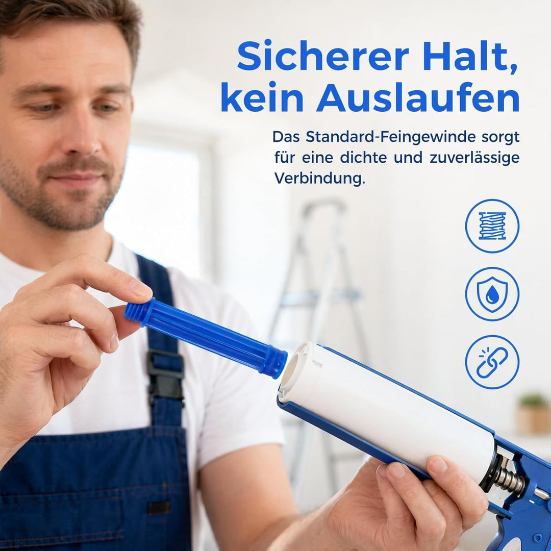 MUCKLILY 4stücke Verlängerungsrohre Für Dichtungsmasse Düsenverlängerungen Dichtungsspitzen Zum Präz