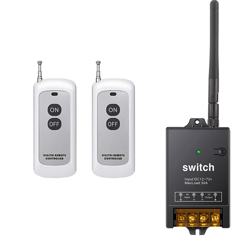 dstfuy schalter mit fernbedienung,984FT Langstrecken,DC 12V/24V/48V/72V/40A Relais Drahtloser Schalt