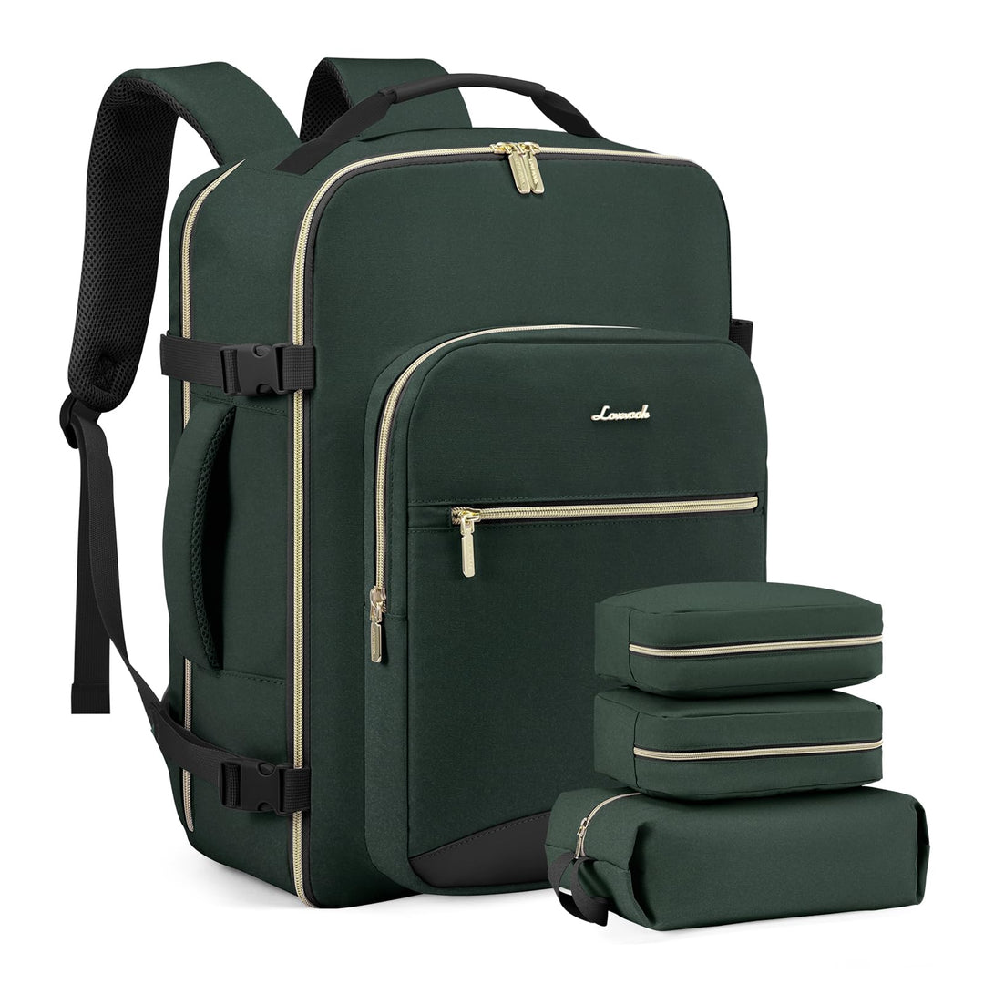 LOVEVOOK Handgepäck Rucksack Flugzeug, 40L Gross Reiserucksack Damen Kofferrucksack, Wasserdicht Rei