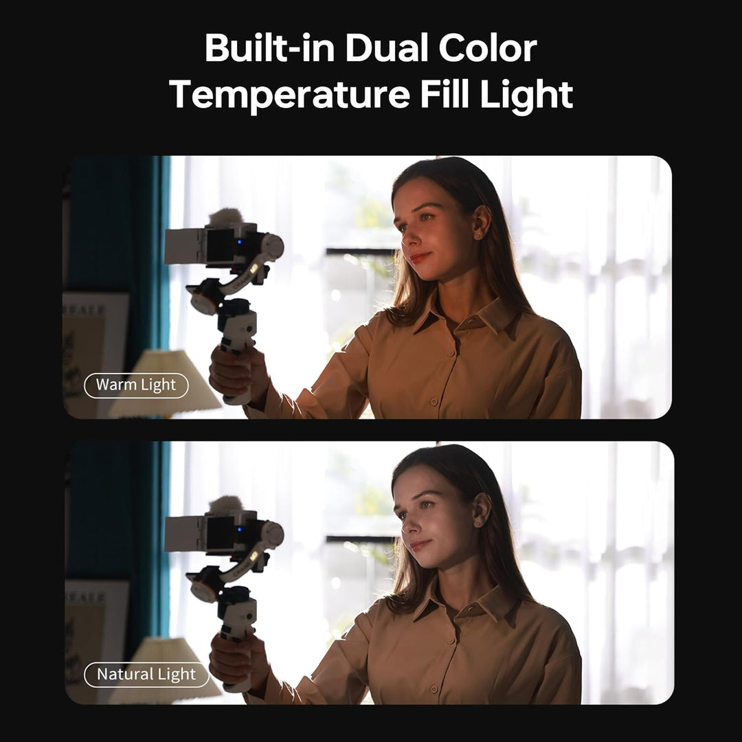 ZHIYUN Crane M3 [Official] Gimbal für Kamera und Smartphone, 3-Achsen Stabilisator mit Stativ und 80