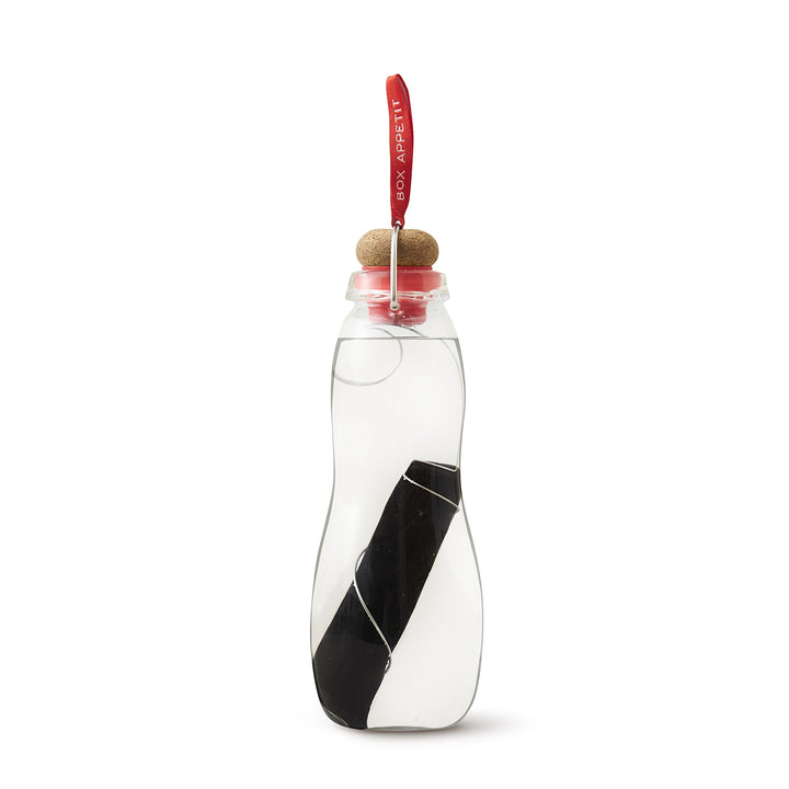 Black + Blum Trinkflasche Borosilikatglas/Kork Rot, Rot