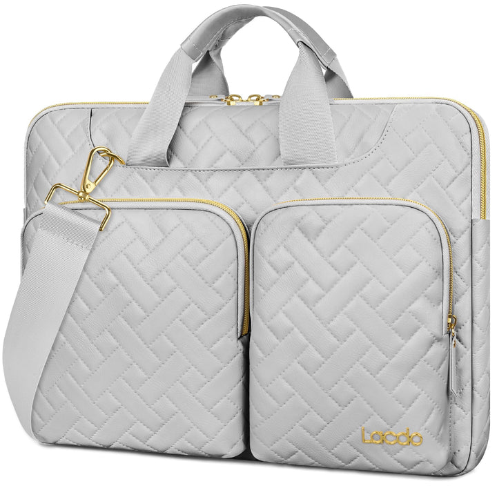 Lacdo 360° Rundumschutz Laptop Schultertasche Hülle für Acer HP Dell ASUS Laptop 15-15.6 Zoll, Acer