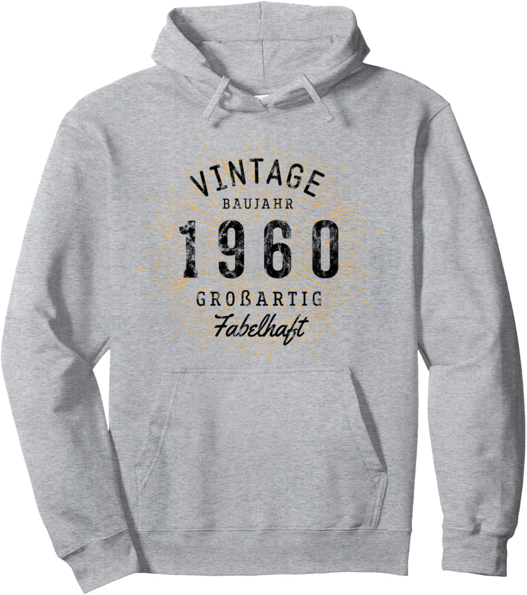 Vintage geboren 1960 Geburtstag Pullover Hoodie