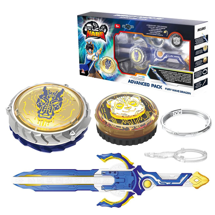 INFINITY NADO Kreisel für Kinder Metall Spielzeug Jungen, Battle Tops Kreisel Launcher Spielzeug, Sp