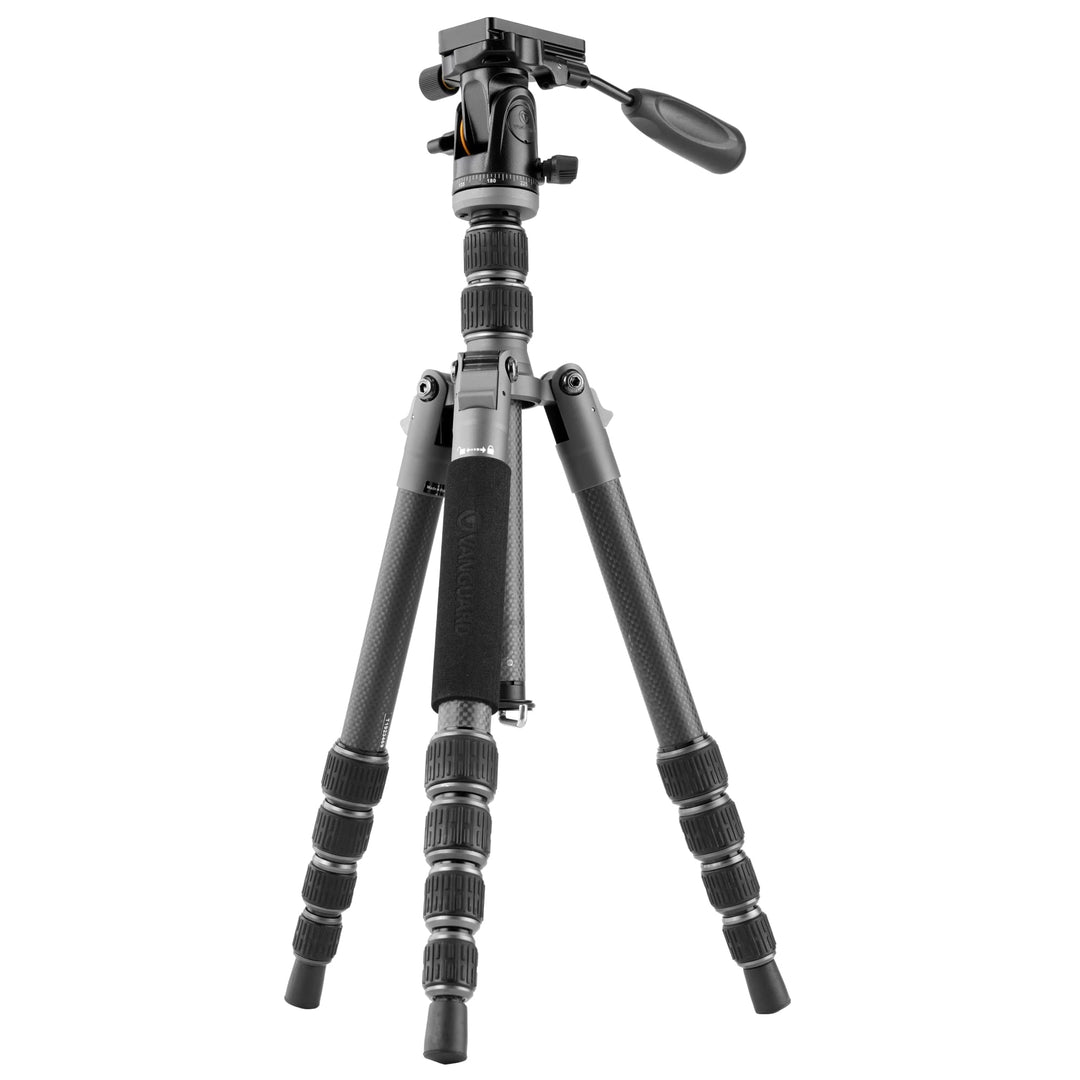 Vanguard Veo 3GO 235CP - kompaktes Stativ, ideal für Naturbeobachtung Carbon 23mm 2 Wege, Carbon 23m