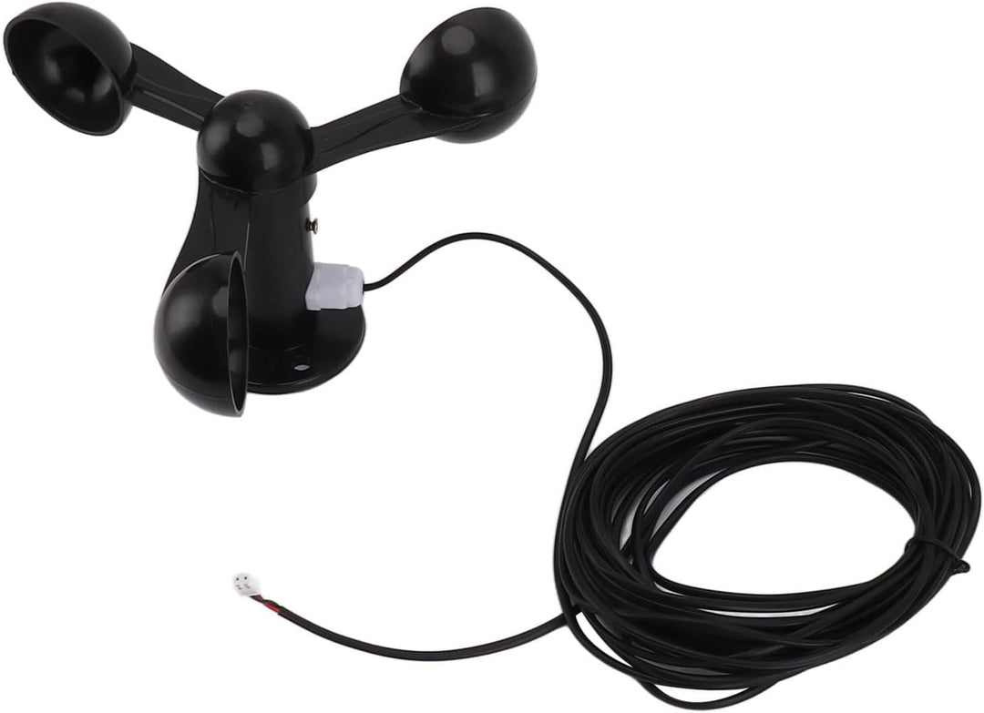Jeanoko 3-Tassen-Windsensor, ABS-Material, Einfache Installation, 8 M Wasserdichtes Kabel, Störungsf