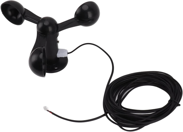 Jeanoko 3-Tassen-Windsensor, ABS-Material, Einfache Installation, 8 M Wasserdichtes Kabel, Störungsf