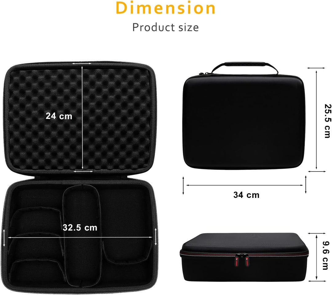 XANAD Tasche Ersatzakku Batteriekoffer für DeWalt Werkzeugakkus und Ladegerät Halter 12V M18 18V 2.0