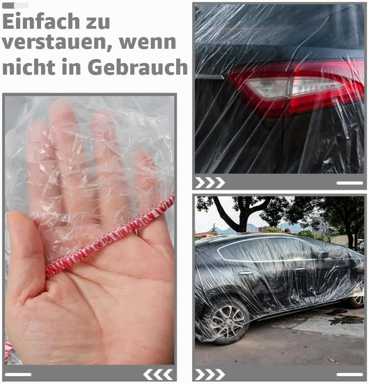 Autoabdeckung Für Den Aussenbereich 256X150 Zoll Wasserdichter Auto-Regenschutz Leichte Fahrzeugabde