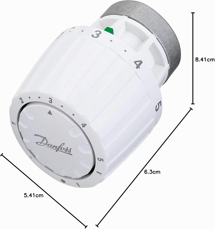 Danfoss 013G2960 - Thermostatische Köpfe RA/V 2960, 34 mm, Weiss, 013G2960