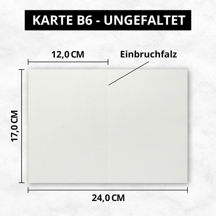 150 Faltkarten B6 - Hell-Grau - Blanko Doppel-Karten - 12 x 17 cm - sehr formstabil - für Drucker ge