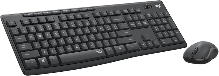 Logitech MK295 Silent Wireless Combo, Volle Groesse (100%), RF Wireless, Graphit, Maus enthalten (92