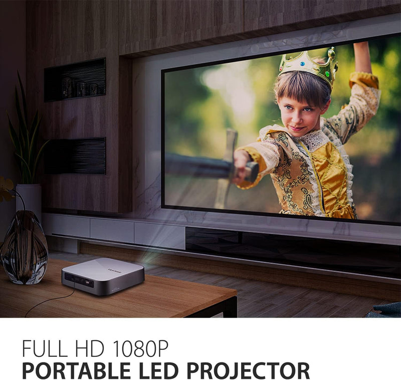 Viewsonic M2E Portabler LED Beamer (Full-HD, 1.000 Lumen, Rec. 709, HDMI, USB, USB-C, WLAN Konnektiv