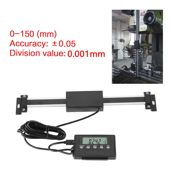 YWBL-WH 0-150mm Digitalanzeige, Digitalanzeige Linearmassstab DRO Remote LCD für Fräsmaschinen oder