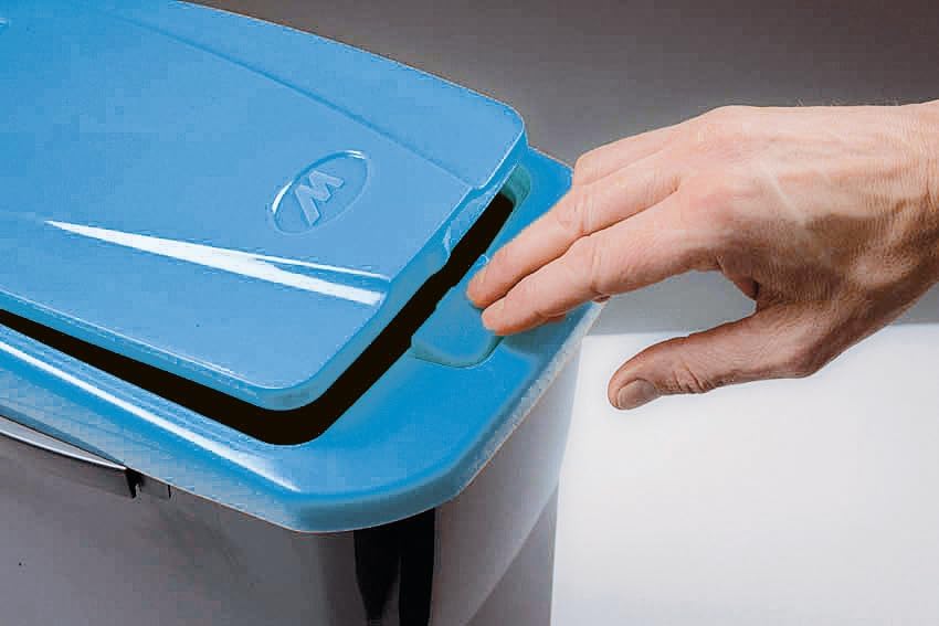 M-Home by Mazzei Mondex - Mülleimer zur Mülltrennung, 25 l, aus Kunststoff – leicht zu öffnen – Behä
