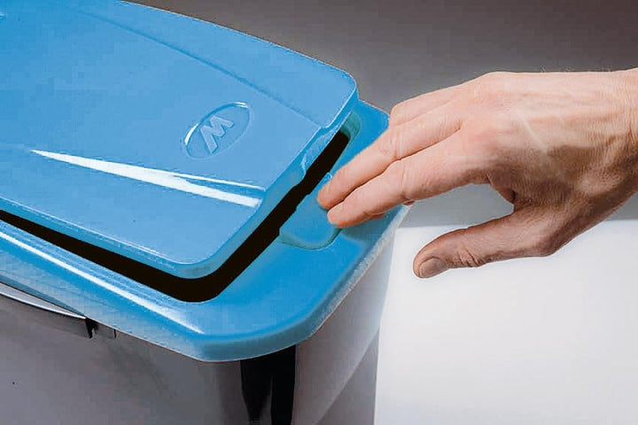 M-Home by Mazzei Mondex - Mülleimer zur Mülltrennung, 25 l, aus Kunststoff – leicht zu öffnen – Behä