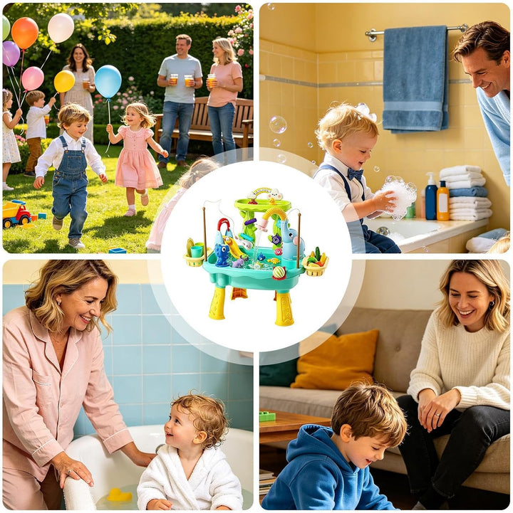 Generisch Outdoor Wassertisch Elefanten-Design Sommer Spielzeuge Angelspiel | Kinder Aktivitätstisch