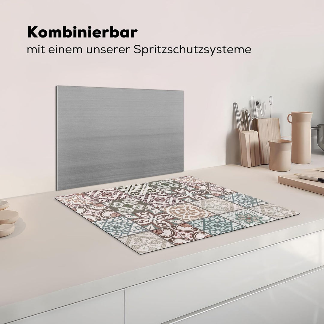KitchenYeah© Herdabdeckplatte Einteilig Ceranfeld Abdeckplatte für | 65x52 cm - Induktionsschutz Cer