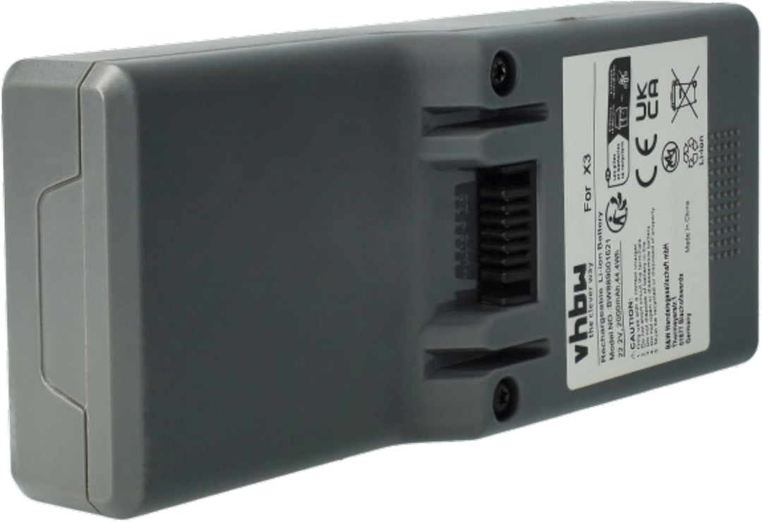 vhbw Akku kompatibel mit Genius Invictus X3 Staubsauger (2000 mAh, 22,2 V, Li-Ion)