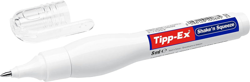 Tipp-Ex Korrekturstift Shake´n Squeeze, mit Metallspitze, 10x8 ml, Ideal für das Büro, das Home Offi