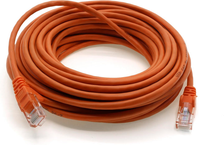 1aTTack.de Netzwerkkabel Cat.6 - orange - 10x - 10m - (Set) - CAT6 Ethernet Kabel Lankabel 1000 Mbit