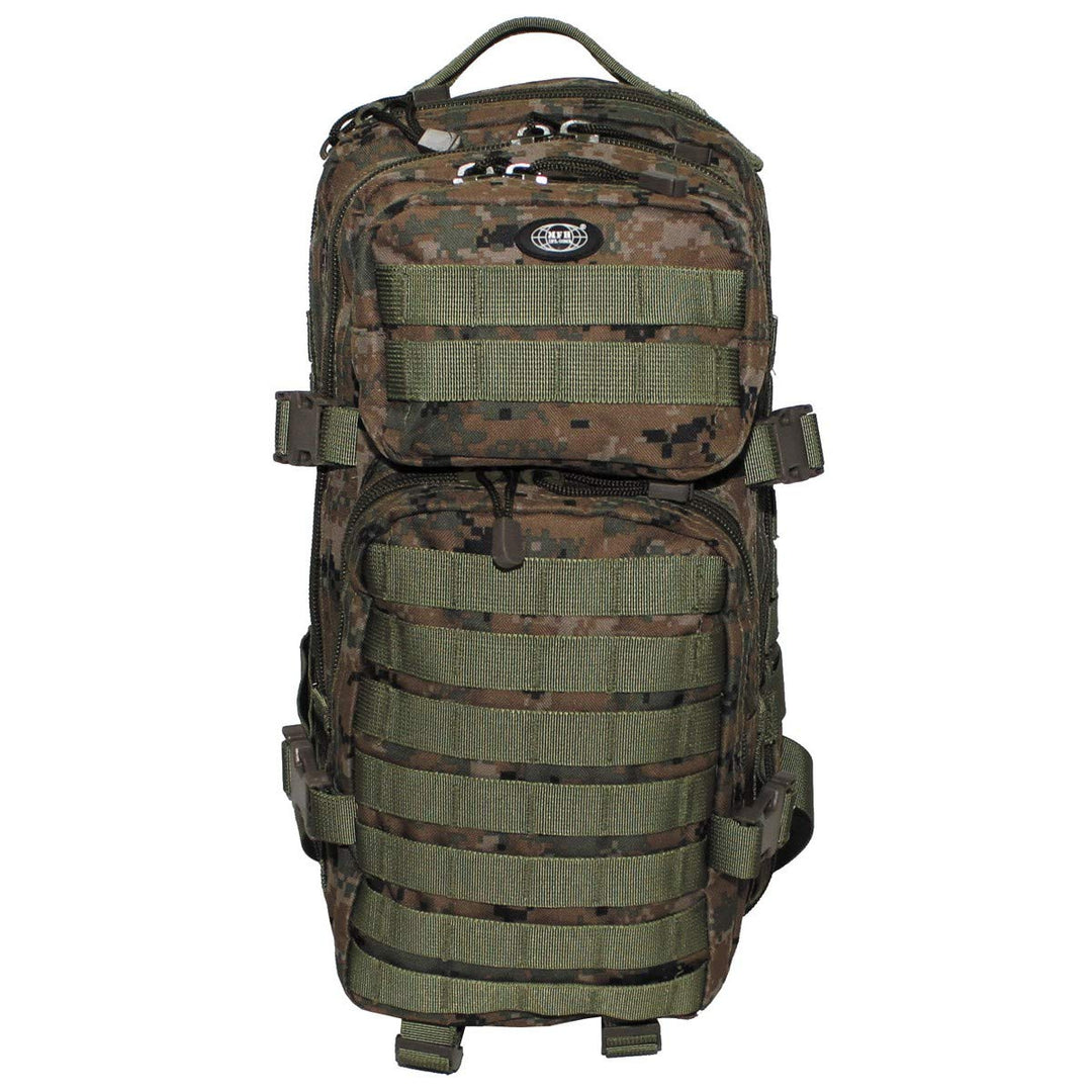 MFH 30333 US Rucksack Assault I 30l L Digital Woodland, L Digital Woodland