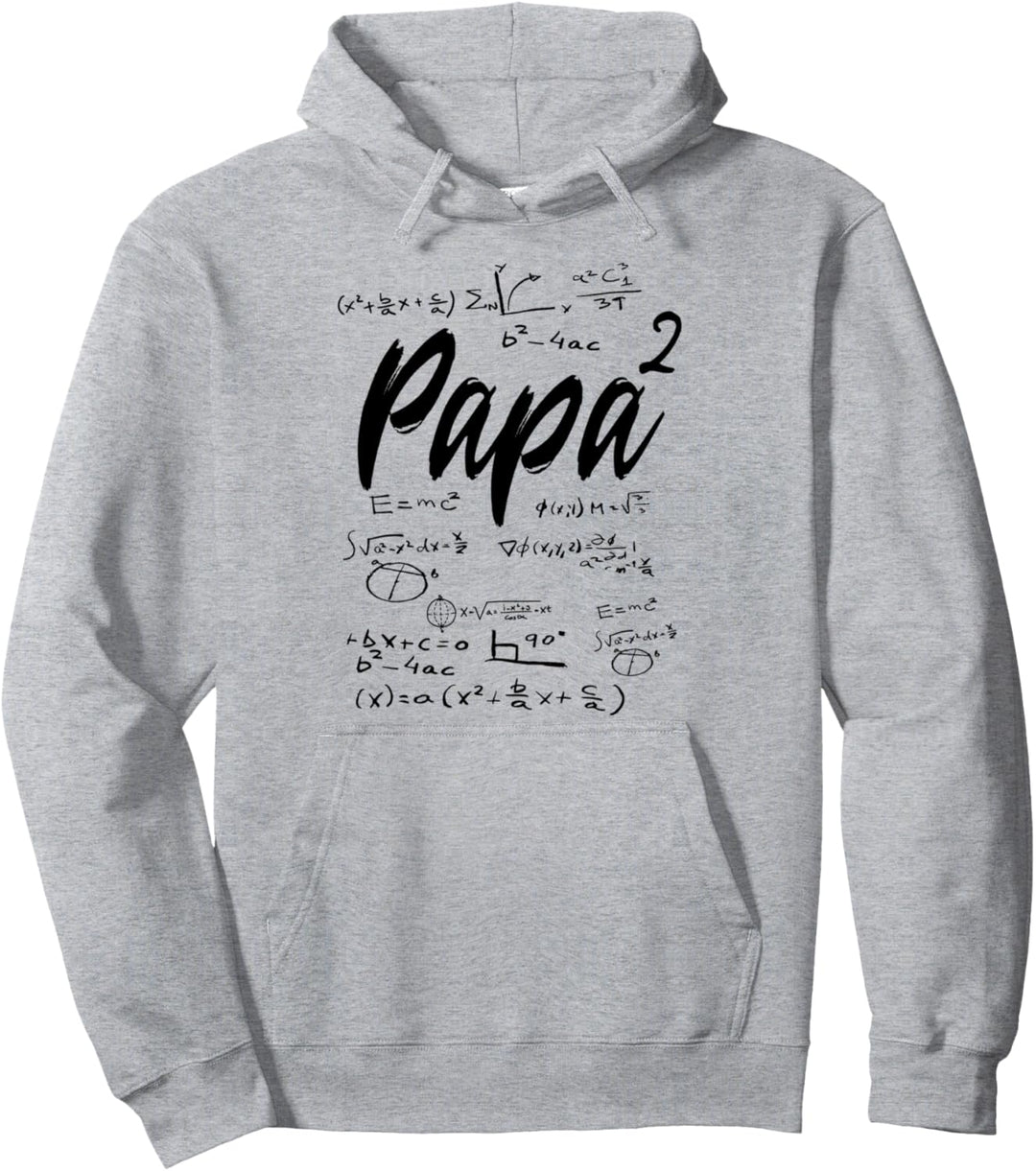 werdender Vater zweifacher Papa hoch 2 Mathe Physik Lehrer Pullover Hoodie