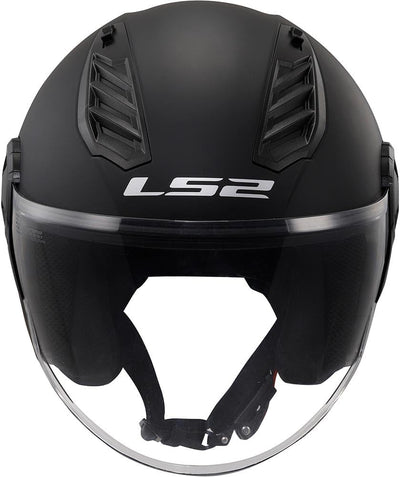 LS2 Motorrad-Helm 305625011S Airflow, Black Matt Black Long, S