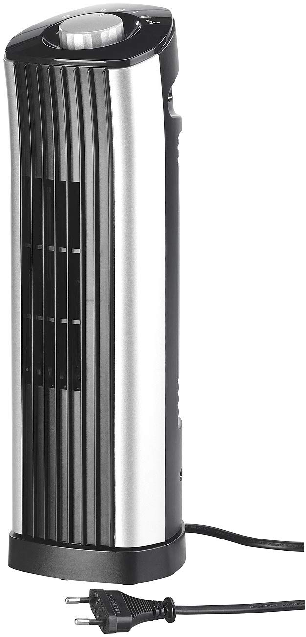 Sichler Haushaltsgeräte Tisch Ventilatoren: Tisch-Säulenventilator mit 75°-Oszillation, 2 Stufen, 24