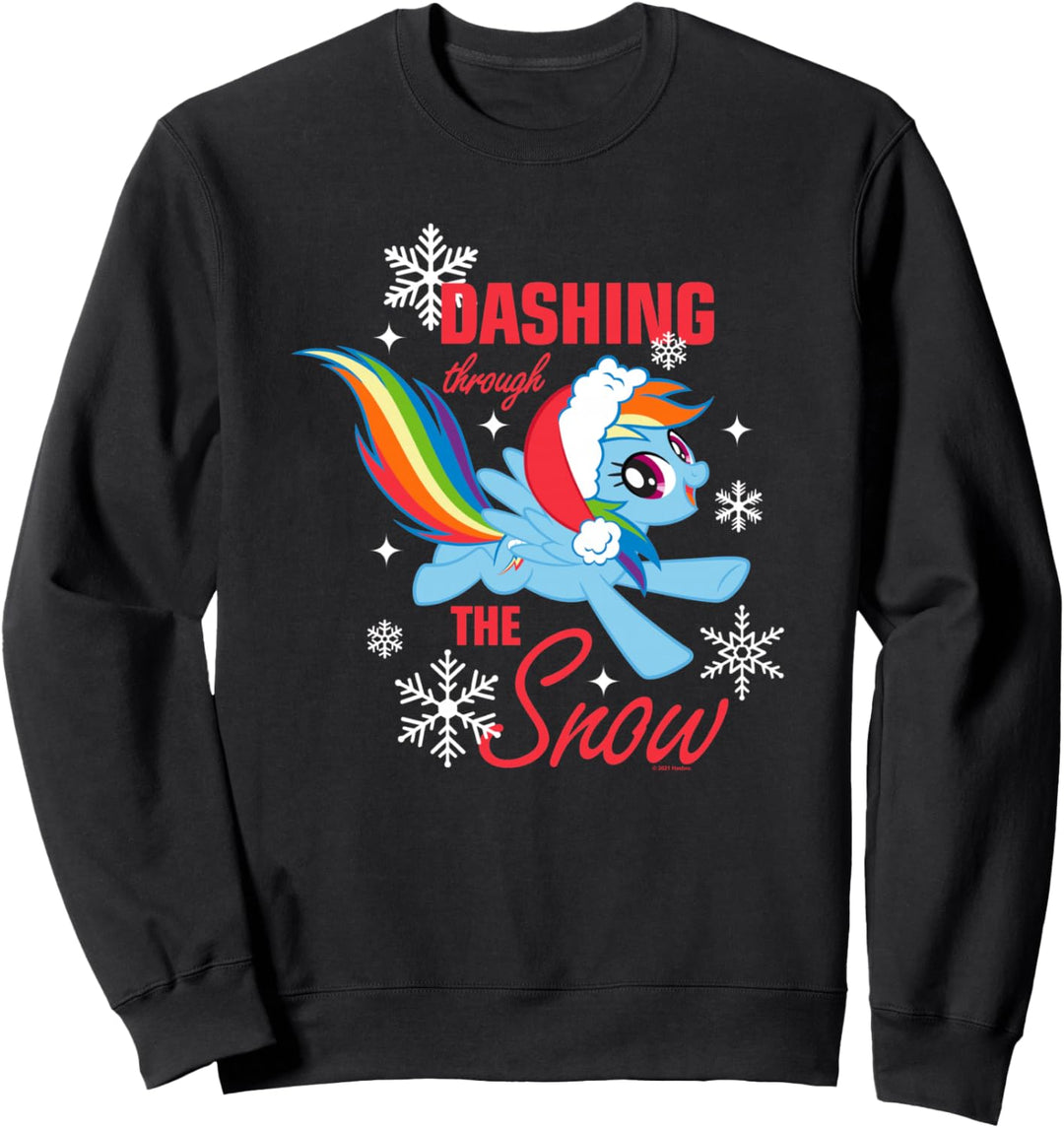 My Little Pony Christmas Rainbow Dashing Through The Snow Sweatshirt