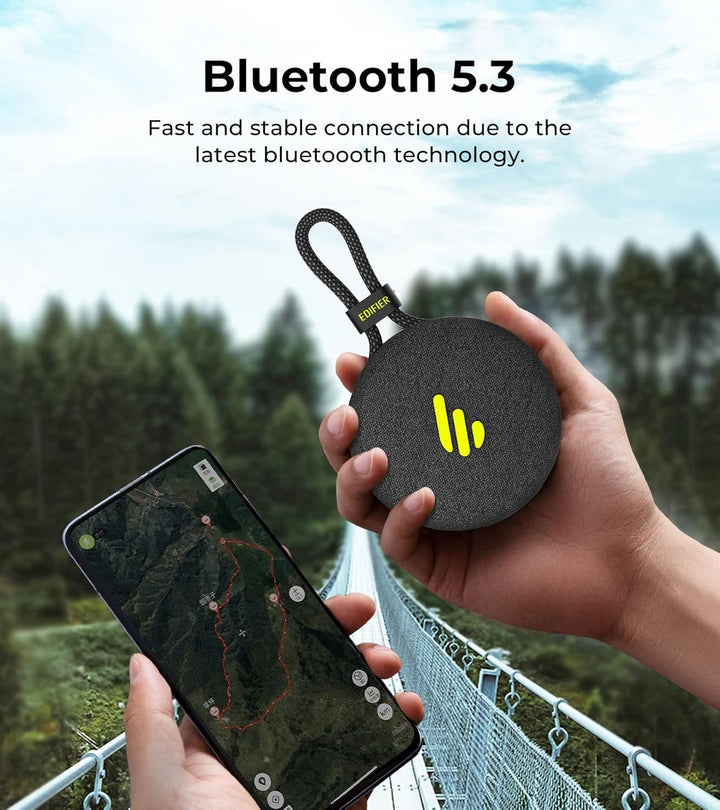 Edifier MP100 Plus tragbarer Bluetooth-Lautsprecher, Leichter Reiselautsprecher mit der Wasserschutz