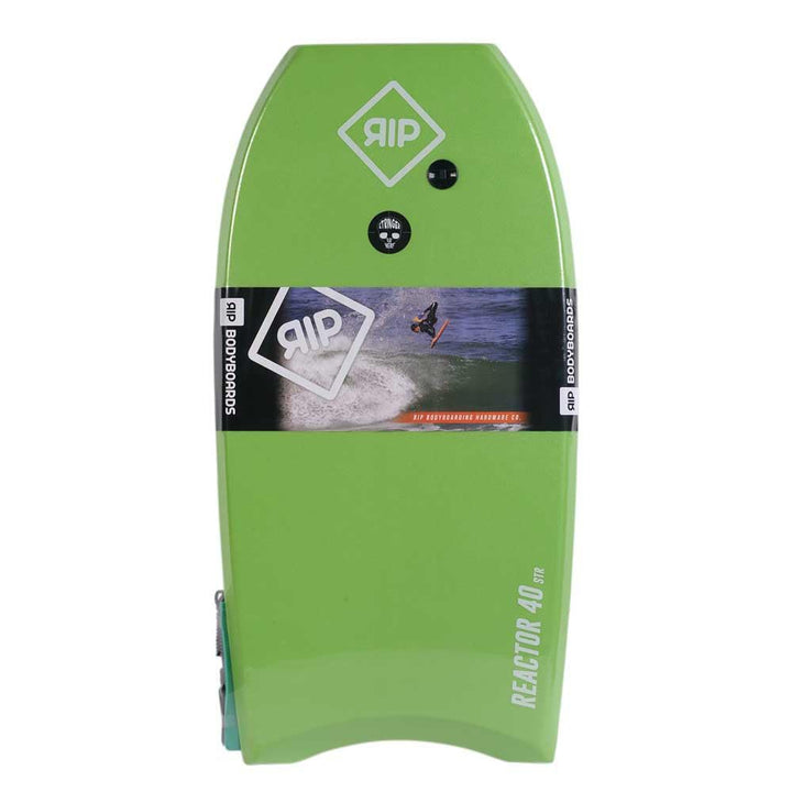 RIP Bodyboard – RIP Reactor EPS 40 + Flat Leash – 6 Farbkombinationen, CXLPE 4 mm Deck, Crescent Tai