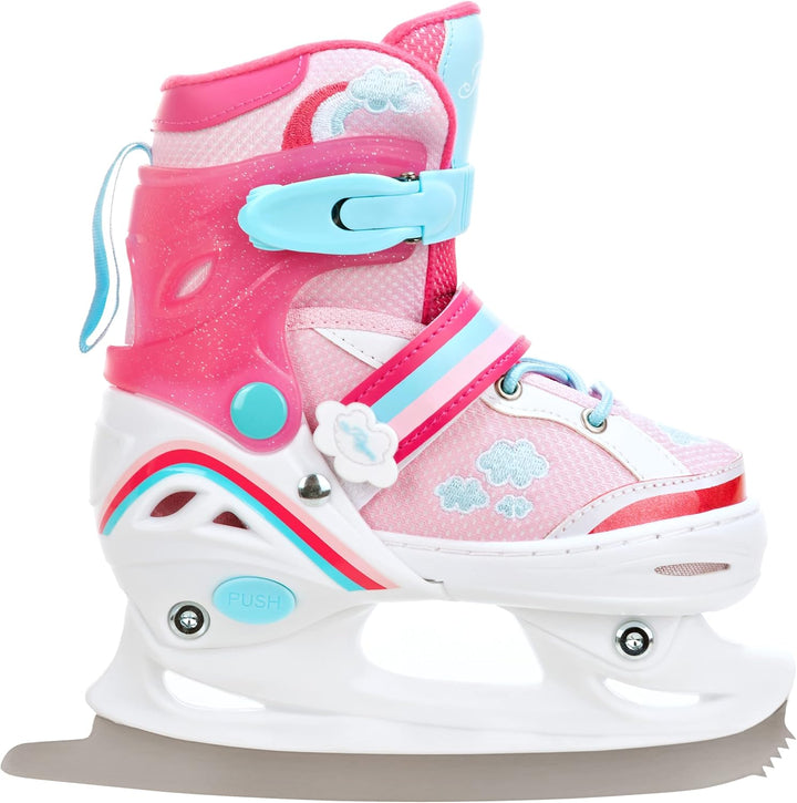 RAVEN 4in1 Inline Skates Triskates Rollschuhe Schlittschuhe Inliner für Kinder Mädchen verstellbar m