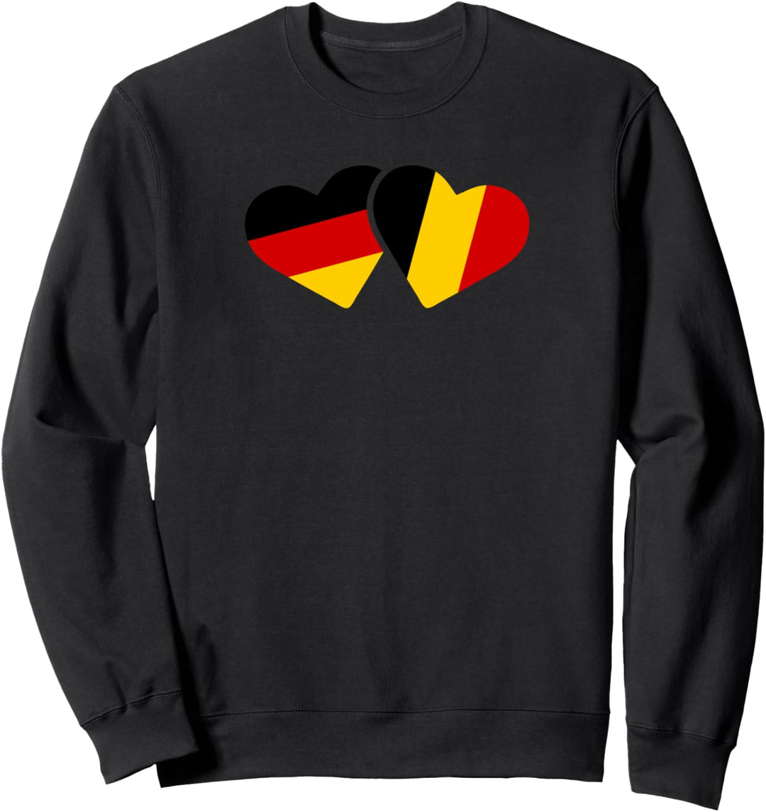 Deutschland Belgien Liebe Hertz Deutsch Belgier Geschenk Sweatshirt