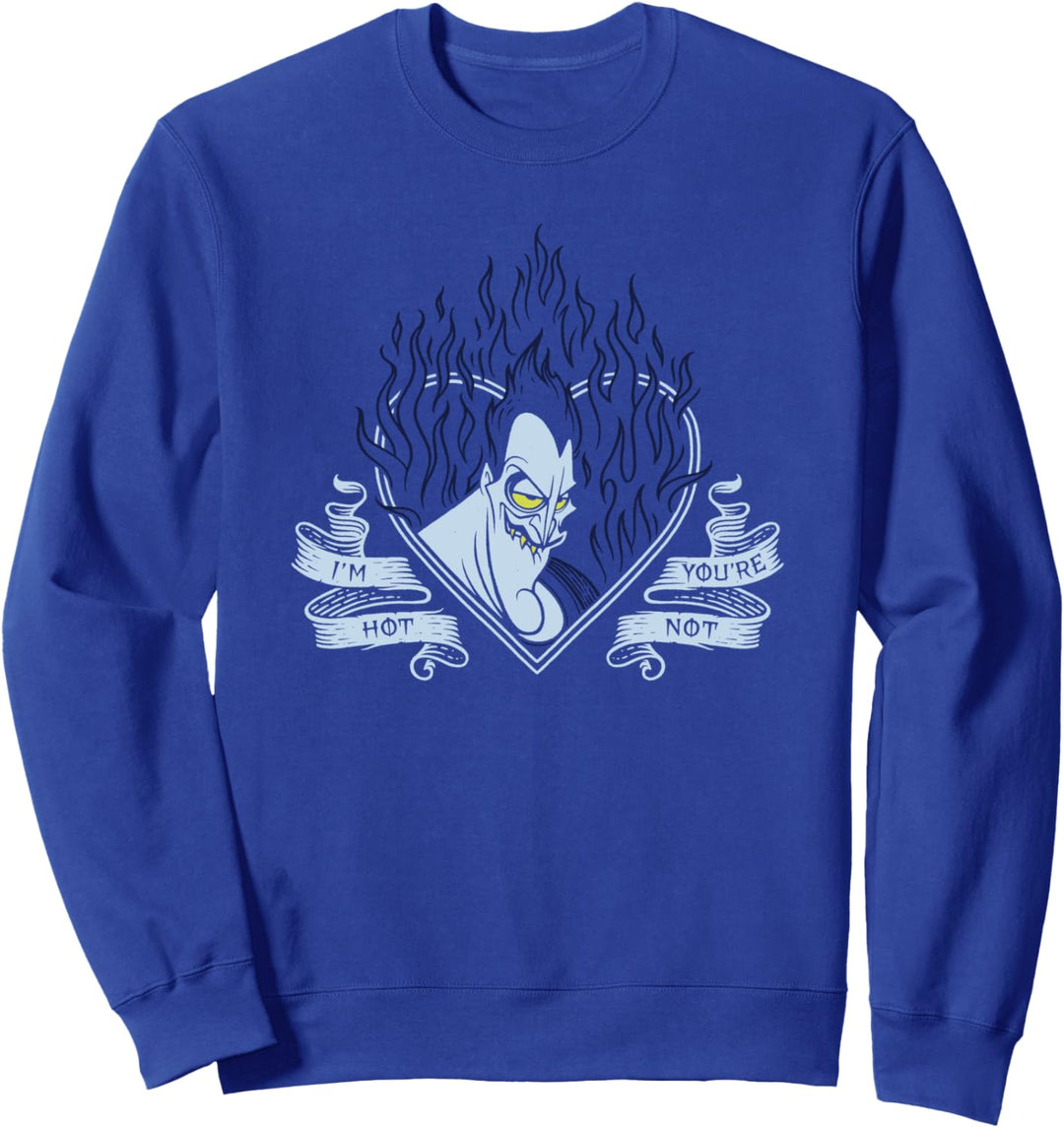Disney Villains Valentines Hades I'm Hot You're Not Sweatshirt