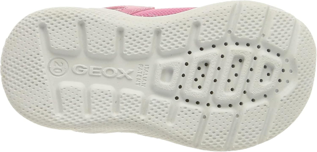 Geox Baby-Mädchen B Sprintye Girl Sneaker, Fuchsia Silver