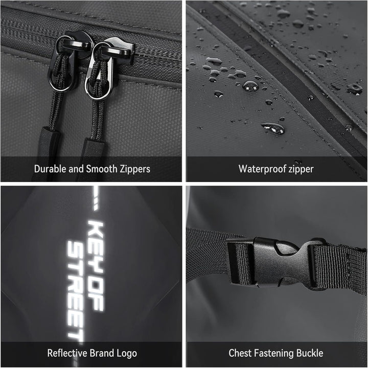 Motorradrucksäcke für Herren, wasserdichter Helmrucksack, Motorradzubehör, Laptoptaschen, Reiserucks