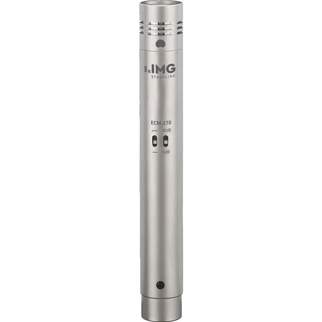 IMG Monacor ECM-270 Studio-Elektret-Mikrofon, Silber, 235140