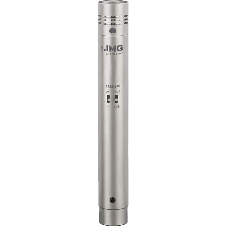 IMG Monacor ECM-270 Studio-Elektret-Mikrofon, Silber, 235140
