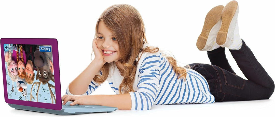 Lexibook, Die Eiskönigin, Zweisprachiger und pädagogischer Laptop Deutsch/Englisch, Spielzeug für Ki