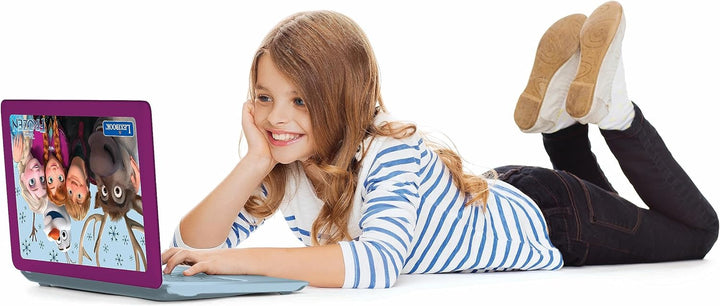 Lexibook, Die Eiskönigin, Zweisprachiger und pädagogischer Laptop Deutsch/Englisch, Spielzeug für Ki