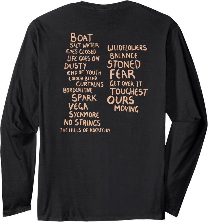 Ed Sheeran Subtract Tracklist Langarmshirt