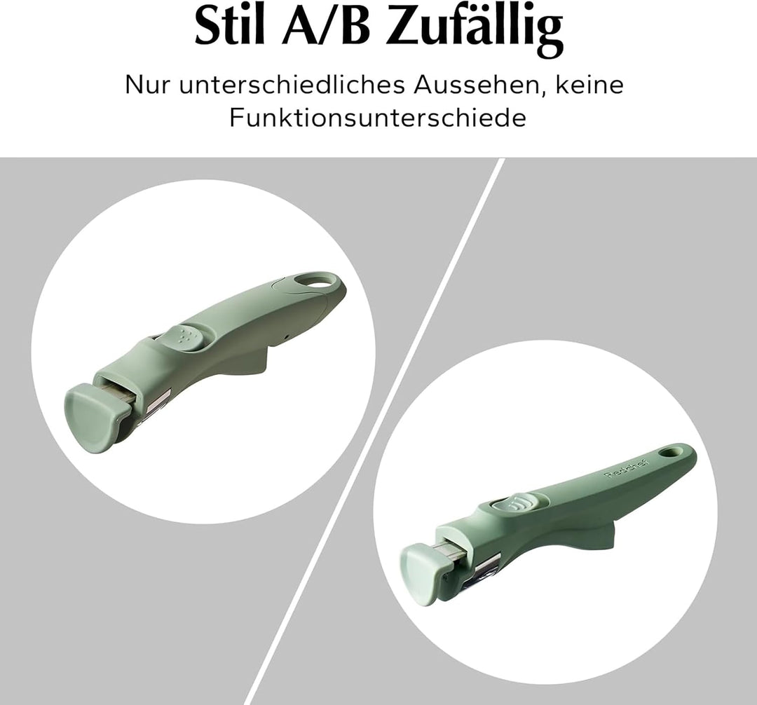 Abnehmbarer Griff, Stapelbar Topfset, Anti-Verbrühungs-Pfannengriff Klemmwerkzeug Generisch (Grün),