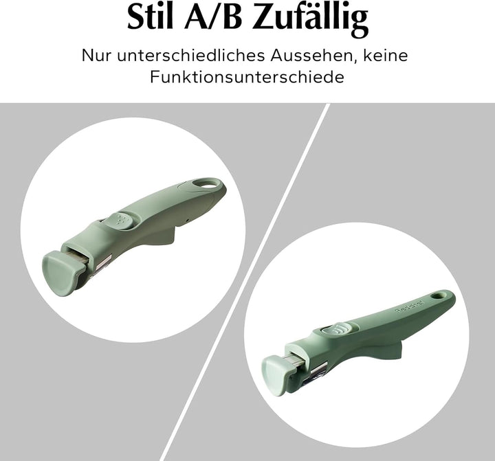 Abnehmbarer Griff, Stapelbar Topfset, Anti-Verbrühungs-Pfannengriff Klemmwerkzeug Generisch (Grün),