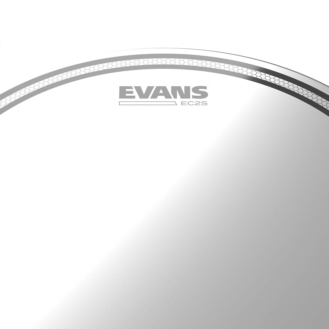 Evans EC2S Clear Rock Pack 25,4 cm, 30,5 cm, 40,6 cm, 35,6 cm HD Dry Snare Teig, Transparent